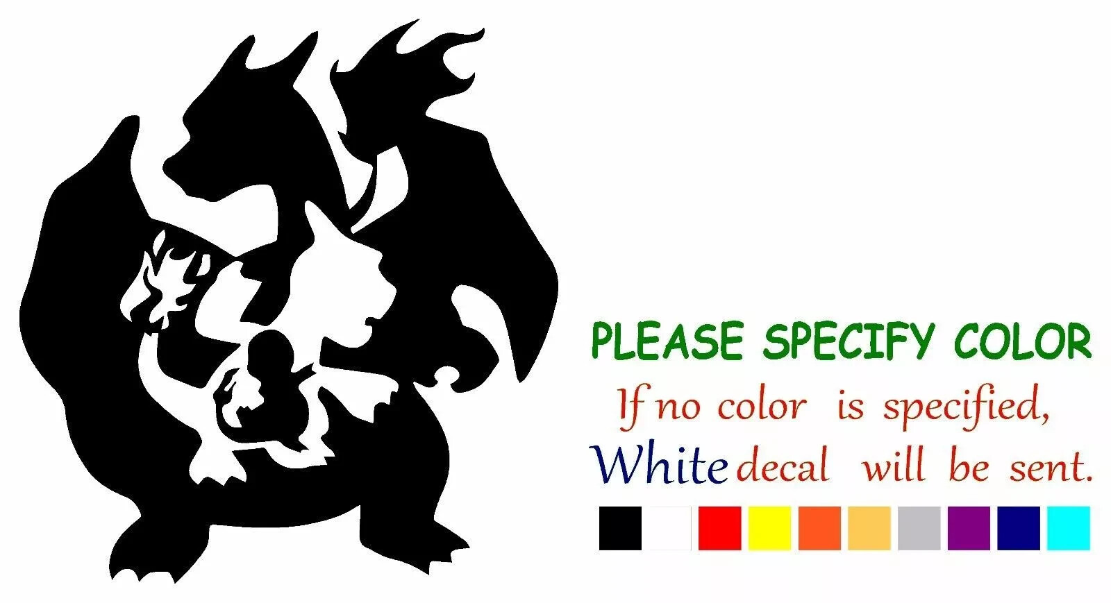 Pokemon Charizard Vinyl Decal Sticker Car Truck Window Bumper Various sizes gallery