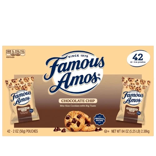 Famous Amos Chocolate Chip Cookies, 2 oz., 42 pk. gallery