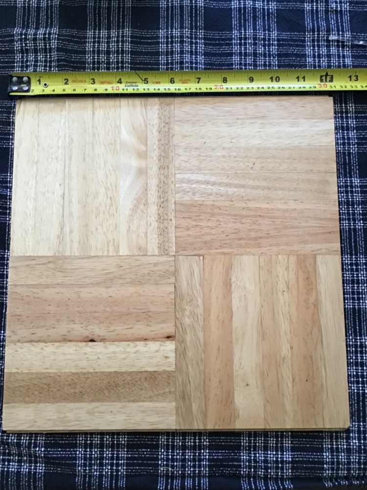 New Oak Tree Solid Parquet Hardwood 12x12 Tile Flooring 10 Sq. Ft. Lot of 16