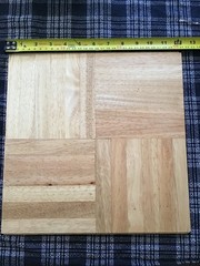 New Oak Tree Solid Parquet Hardwood 12×12 Tile Flooring 10 Sq. Ft. Lot of 16