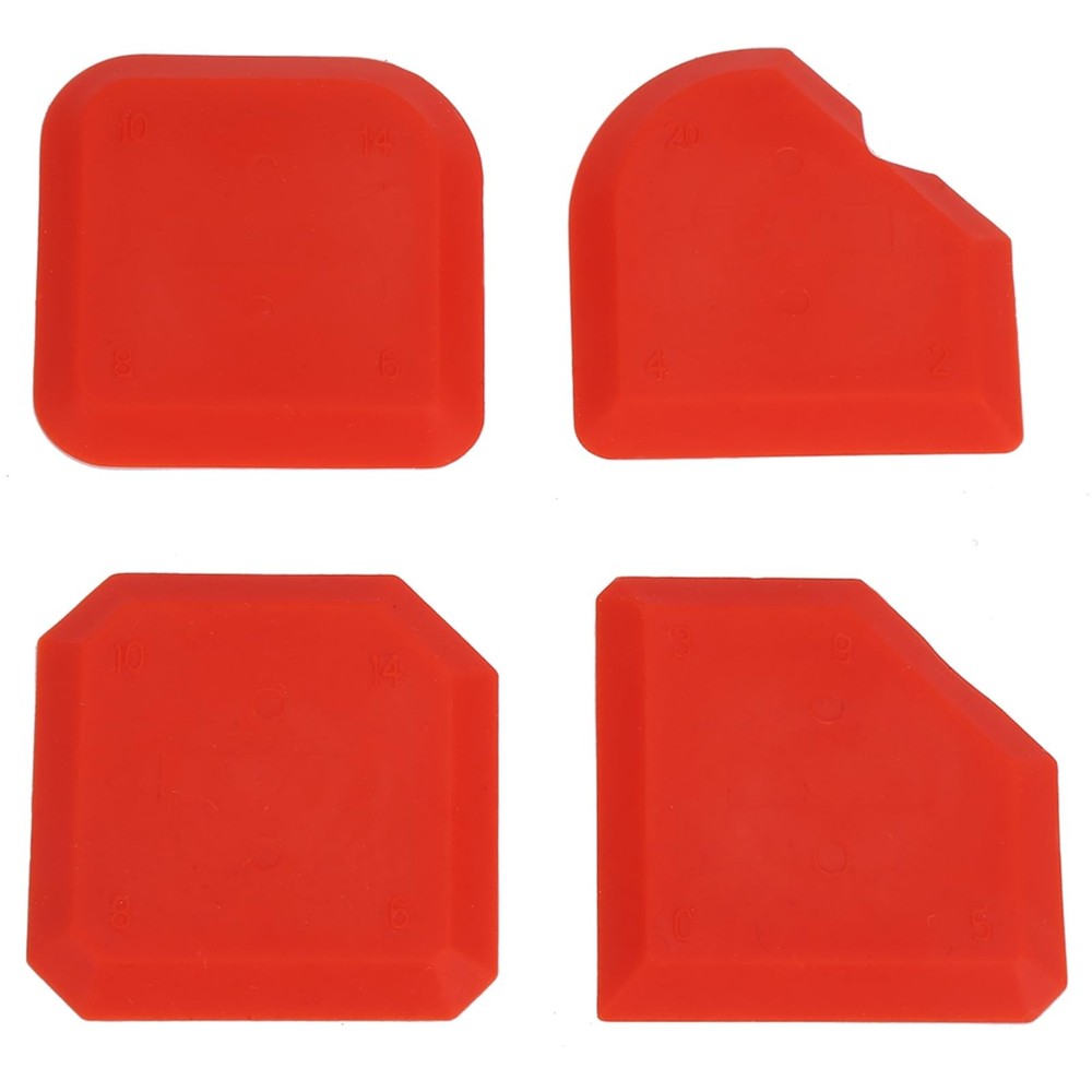 Caulking Tool Kit, 4Pcs Silicone Applicator Tool, Portable Sealant Scraper, C...