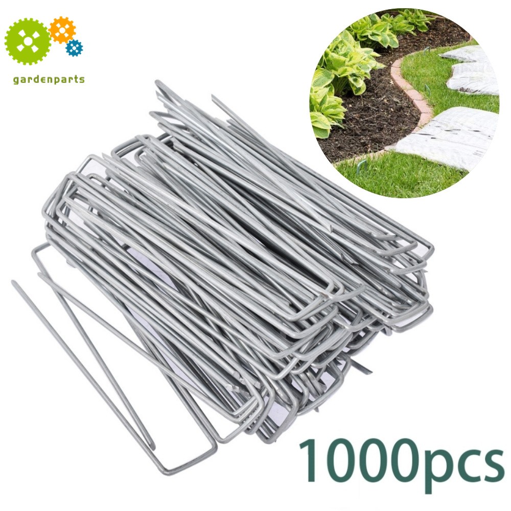 6" 11 Gauge Landscape Staples Garden Stakes Galvanized Sod Staples 1000 Pack gallery