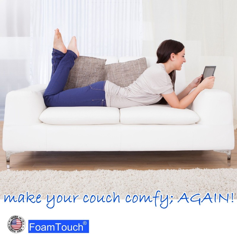 High Density #FoamTouch Upholstery Foam size 6" X 30" X (73-84)" Custom Cut gallery