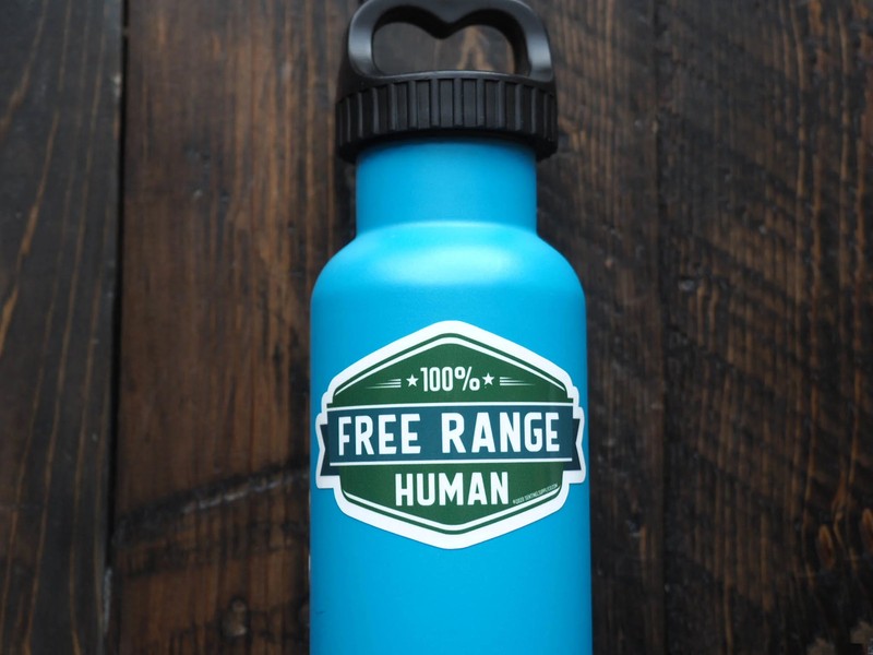 Free Range Human Sticker gallery