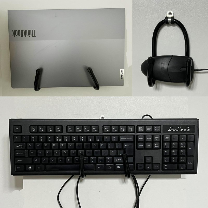 Laptop Wall Mount Holder, Universal Adjustable Storage Organizer for Laptops, Ma gallery