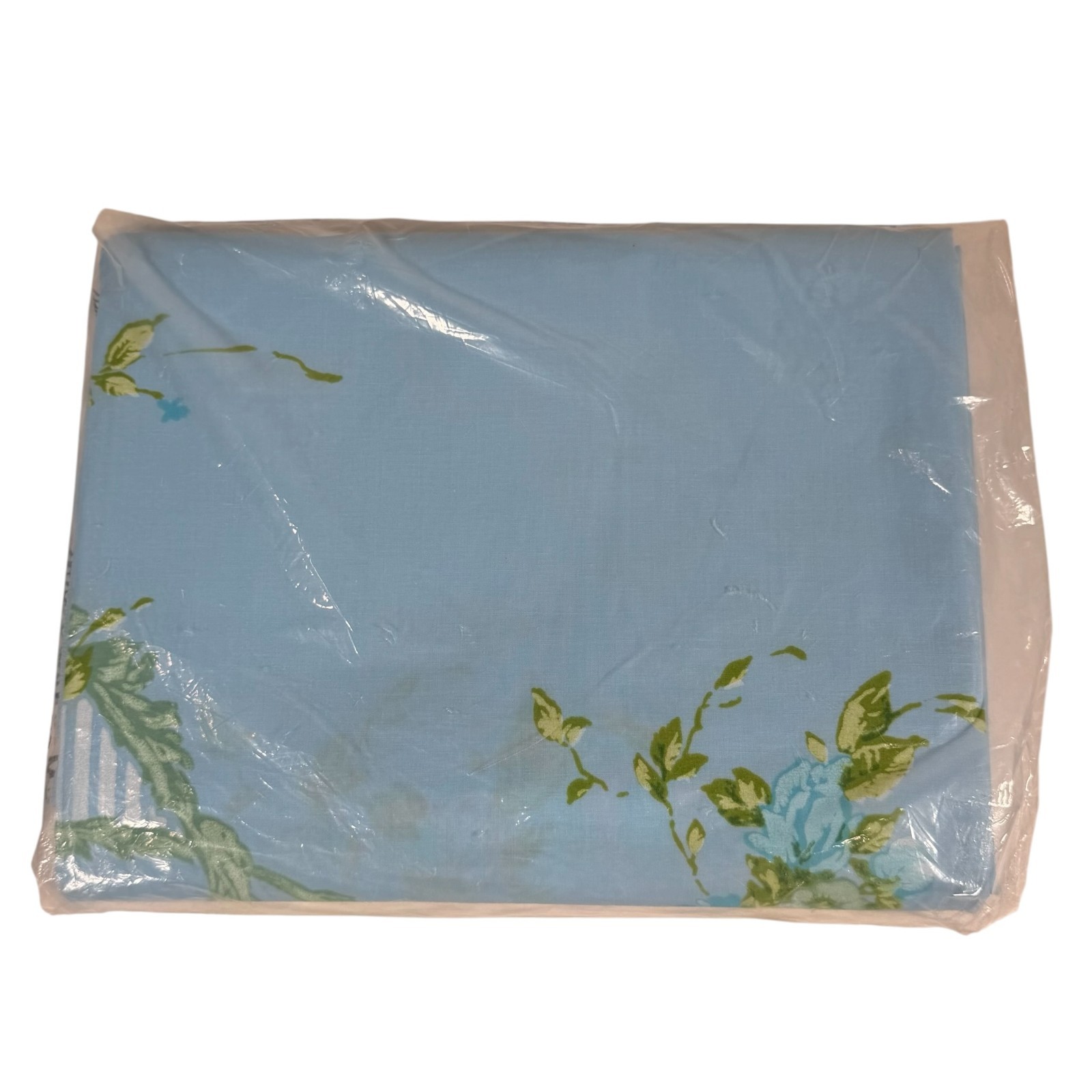 Vintage Meadowbrook Luxury Percale Blue Floral No Iron Full Flat Sheet gallery