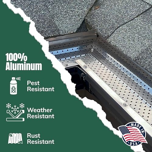 – Premium Heavy-Duty Lifetime Quality Aluminum - Leaf & 5 Inch - 31 Feet gallery