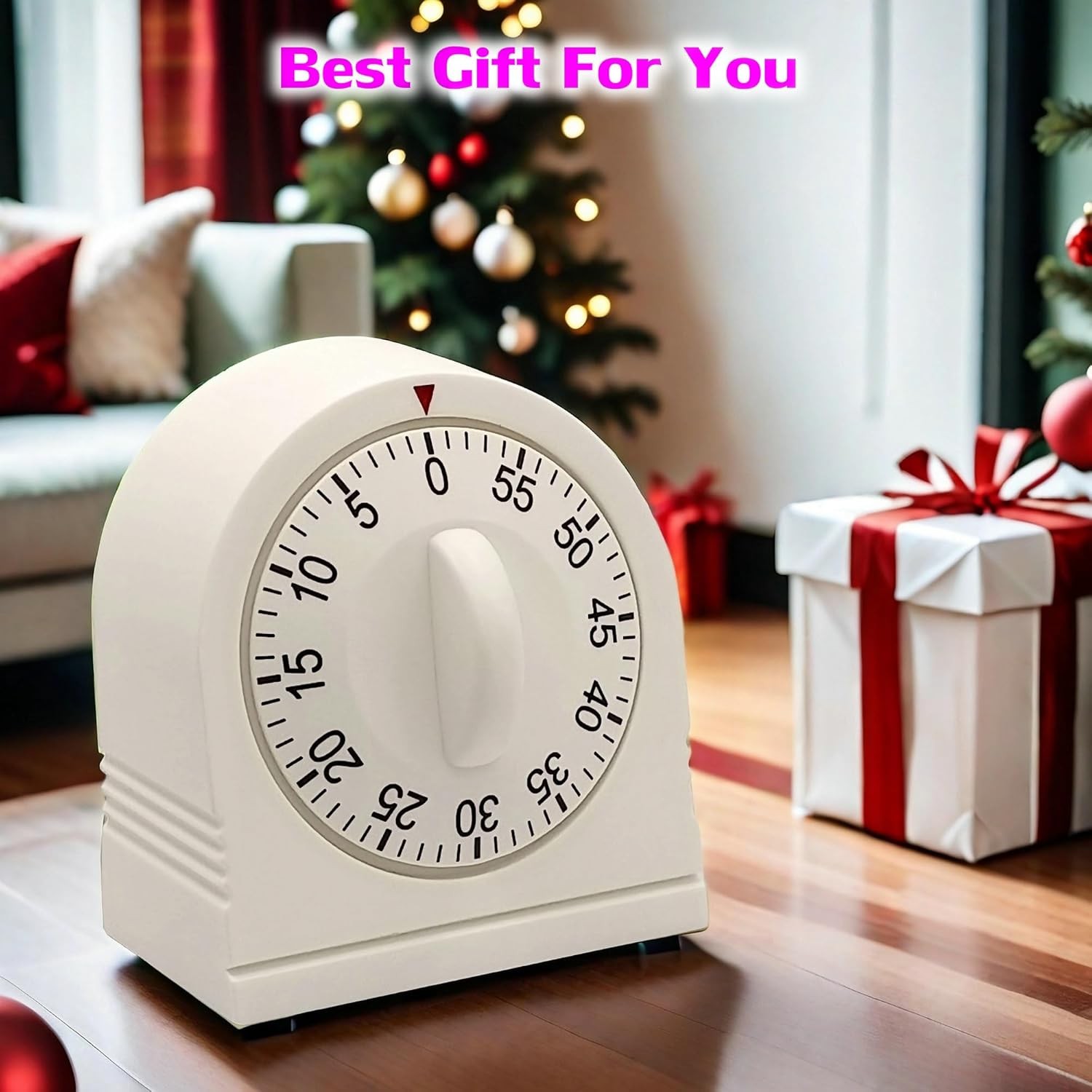 60 Minute Wind Up Timer, Visual Mechanical Timer with Loud Alarm, Manual Countdo gallery