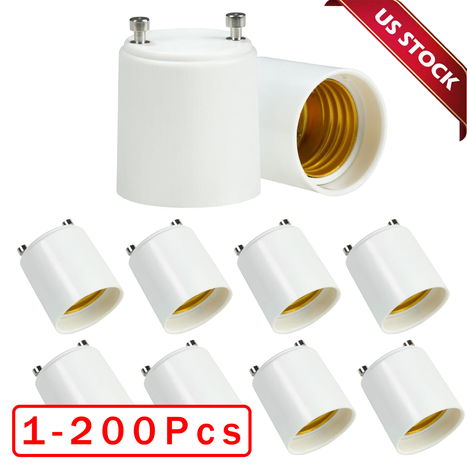 GU24 To E27 /E26 Screw LED Light Lamp Bulb Base Adapter Socket Converter Adaptor gallery