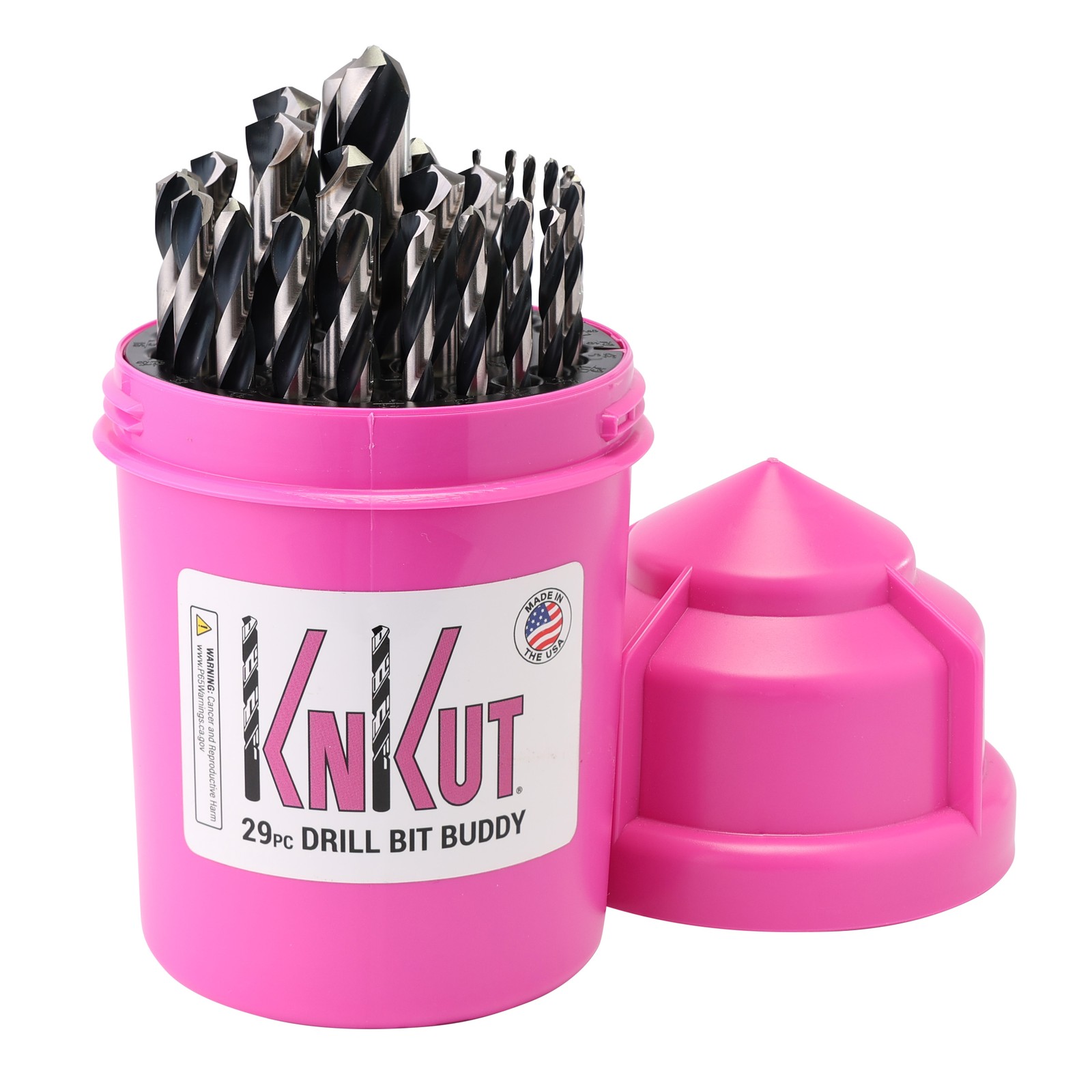 KnKut Pink Drill Bit Set 29pc Jobber Length 1/16–1/2" by 64ths 29KK5DB gallery
