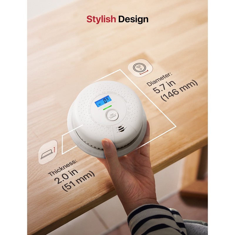 X-Sense SC01-W Wireless Interlinked Combo Smoke & Carbon Monoxide Alarm 6-Pack gallery