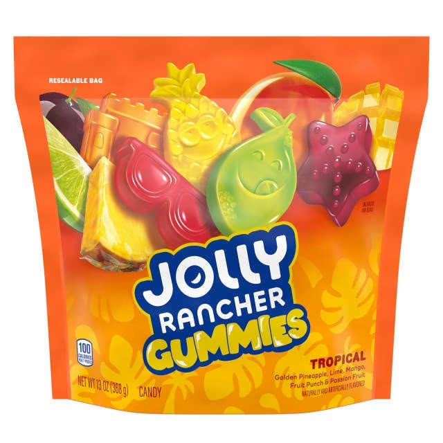 JOLLY RANCHER Gummies Tropical Fruit Flavored Candy Bag, 13 oz gallery