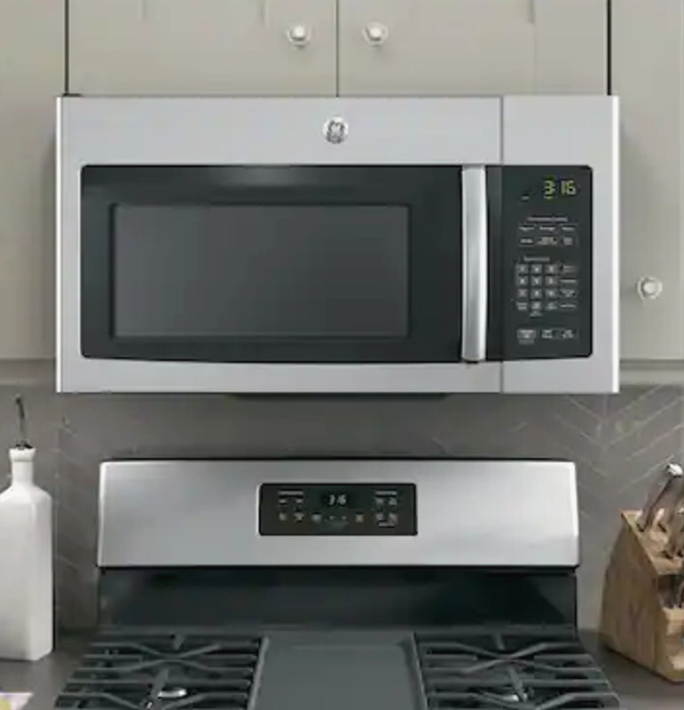 GE Over-the-Range Microwave Stainless Steel Model JVM3162RJSS gallery