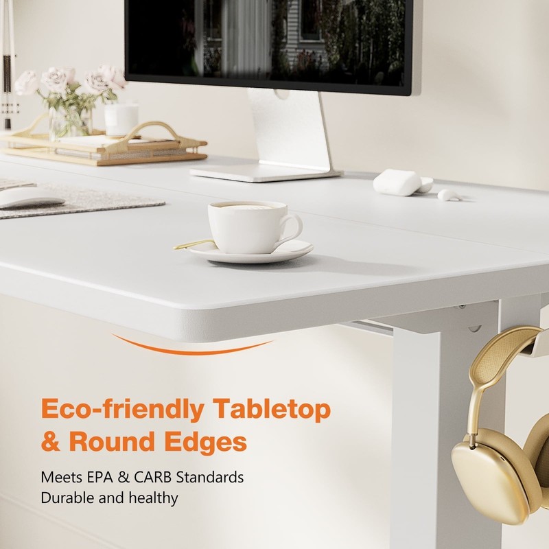CONCETTA Electric Height Adjustable Sit Stand Desk 40x24 White FREESHIP gallery