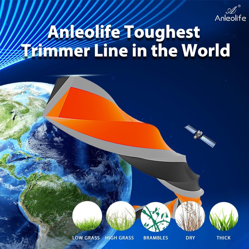 Trimmer Line 3lb .105 846ft Diamond Twisted ZT3 Pro Heavy Duty ANLEOLIFE 3-Pound gallery