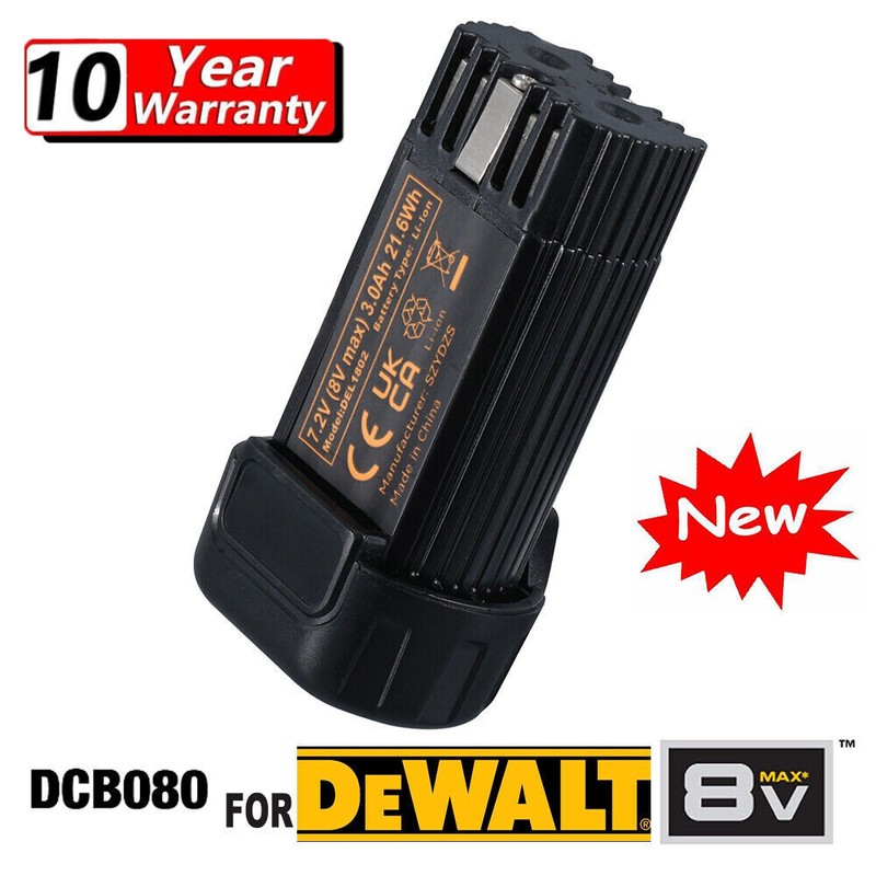 2Pack 8V MAX Replacement Battery Compatible with DEWALT DCB080 DCF680N1 gallery