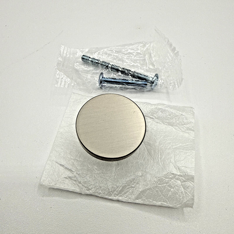 Amerdeco 20 Pack 30mm Brushed Satin Nickel Round Cabinet Knobs K0021 gallery