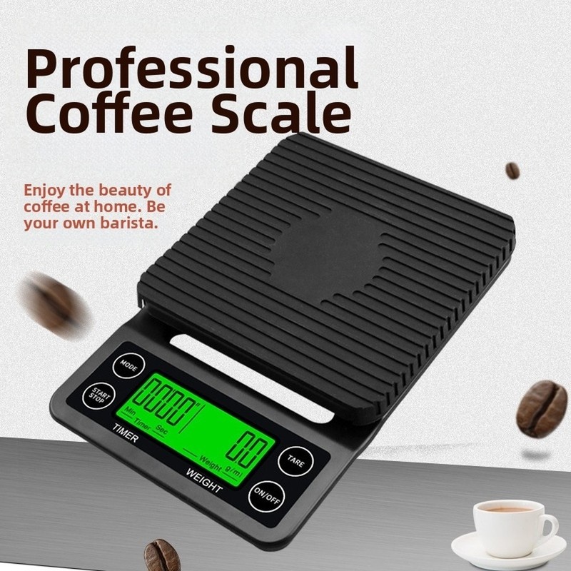 Coffee Scale 0 1g Accuracy Electronic with Timer for Pour Over 3kg 5kg Weight gallery