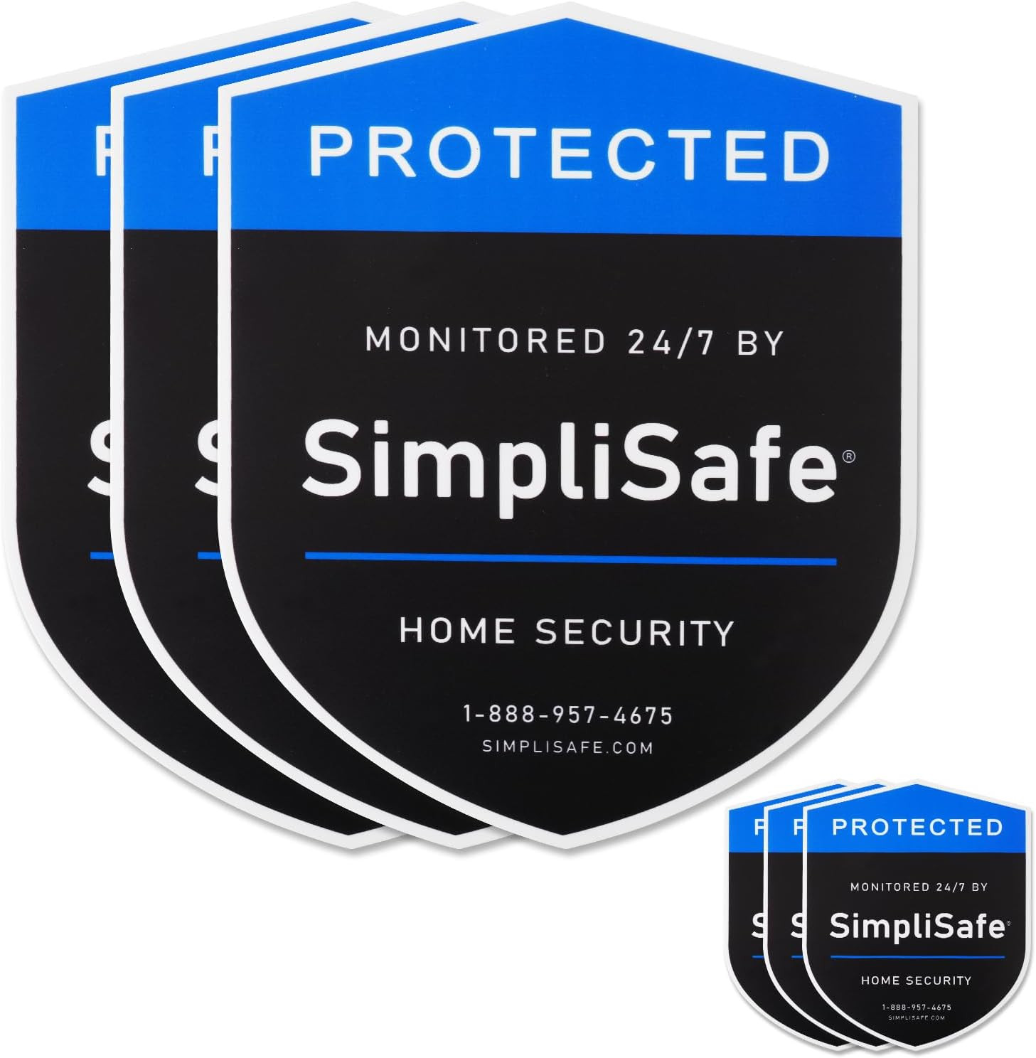 3 Yard Signs & 3 Stickers for SimpliSafe Security System Waterproof Alarm Decals gallery