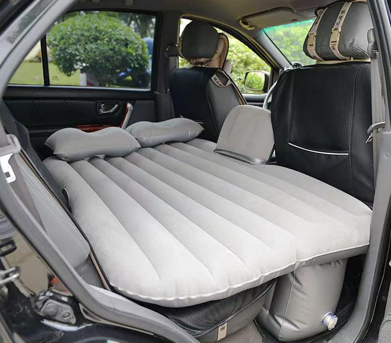Thickened Portable Inflatable Car Back Seat Air Mattress Pump Sleep Camp Bed gallery
