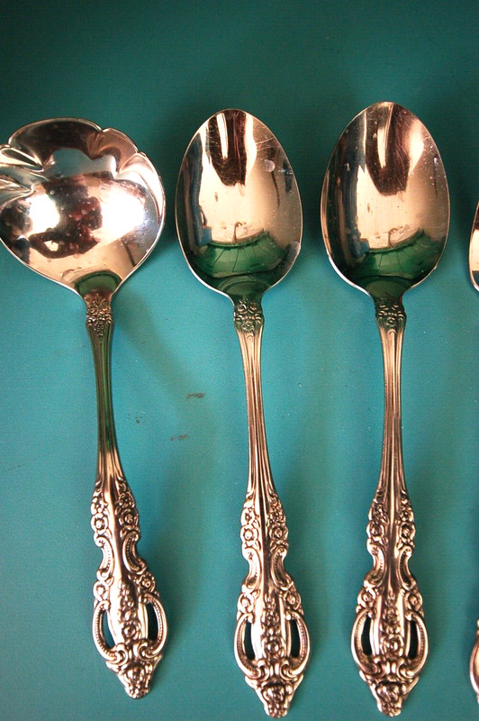 BRAHMS SIX PIECE SERVING SET ONEIDA Stainless Flatware HOSTESS COMPLETER Set gallery
