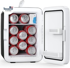 Compact Mini Fridge, 10L Portable Small Refrigerator, 2.6 Gal Mini Fridge with A