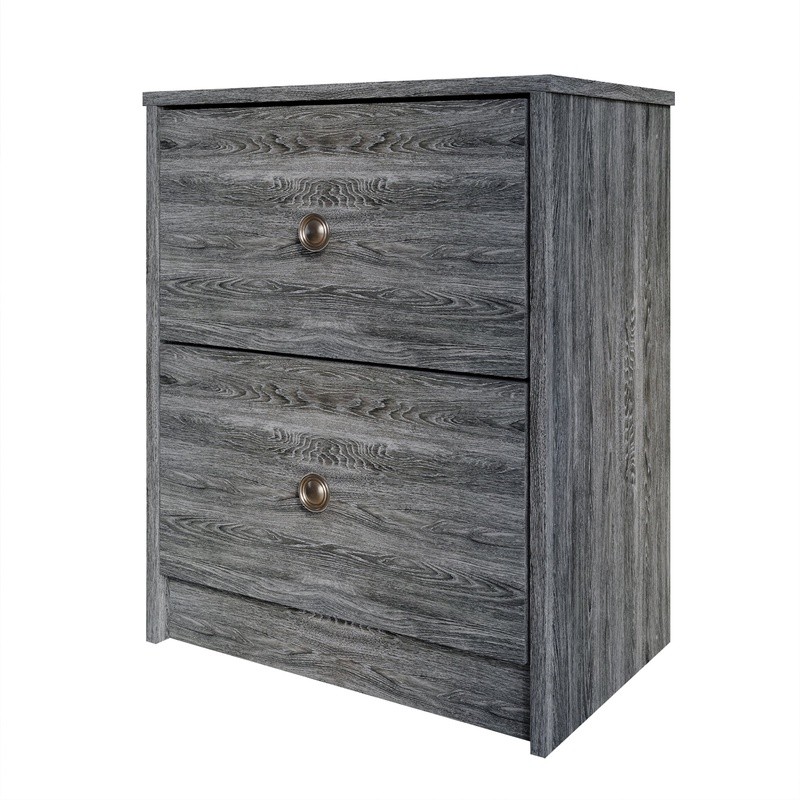 Versatile Nightstand 2 Drawers Multifunctional Table Easy Assembly Storage New gallery