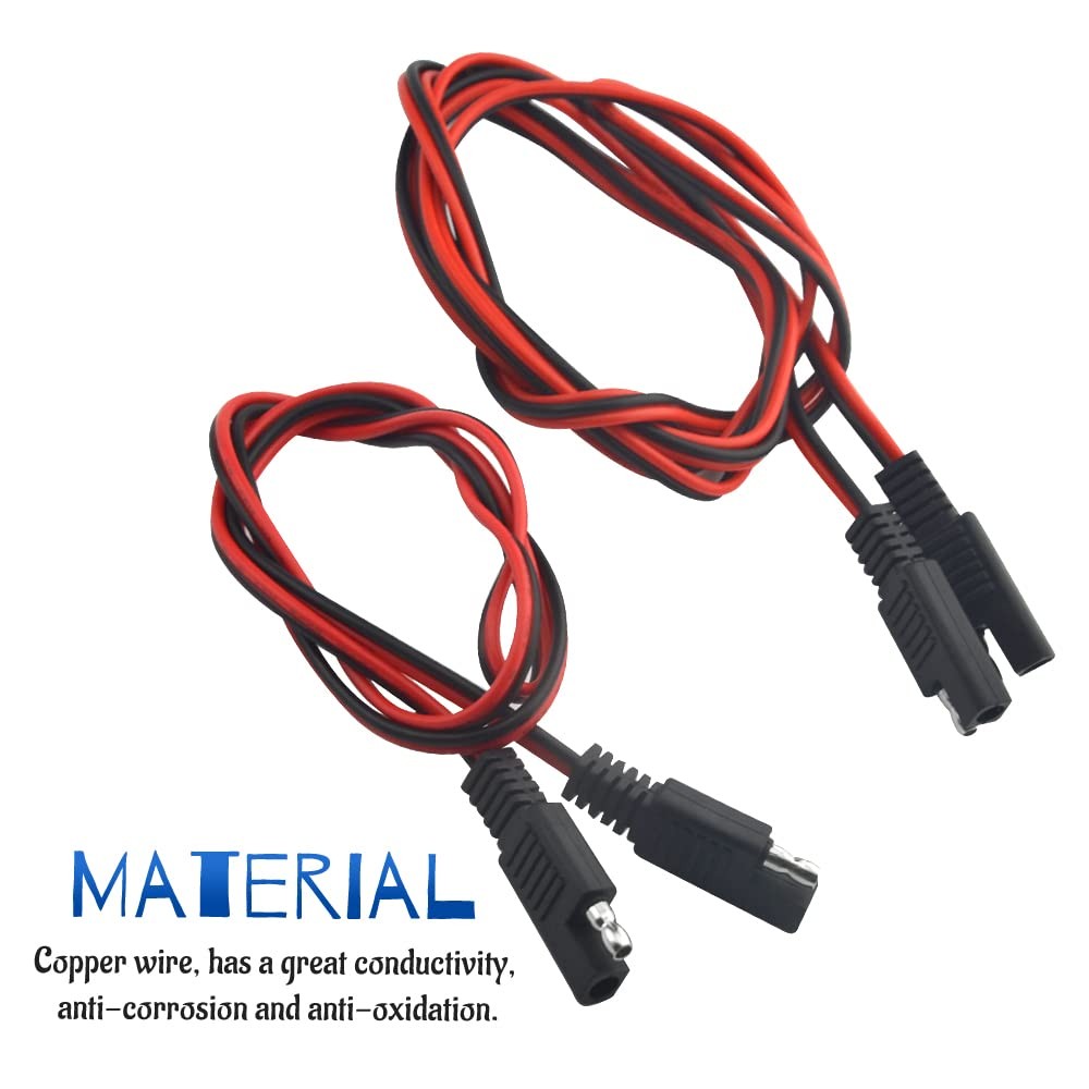 2 PCS SAE to SAE Quick Disconnect Wire Harness SAE Power Extension Cable Connect gallery