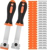 2 Pack Razor Blade Scraper Tool with 20 Metal & 20 Plastic Razor Blades, gallery
