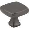 Jeffrey Alexander 663BNBDL Griffin 1-3/8" Length Square Knob Brushed Pewter gallery