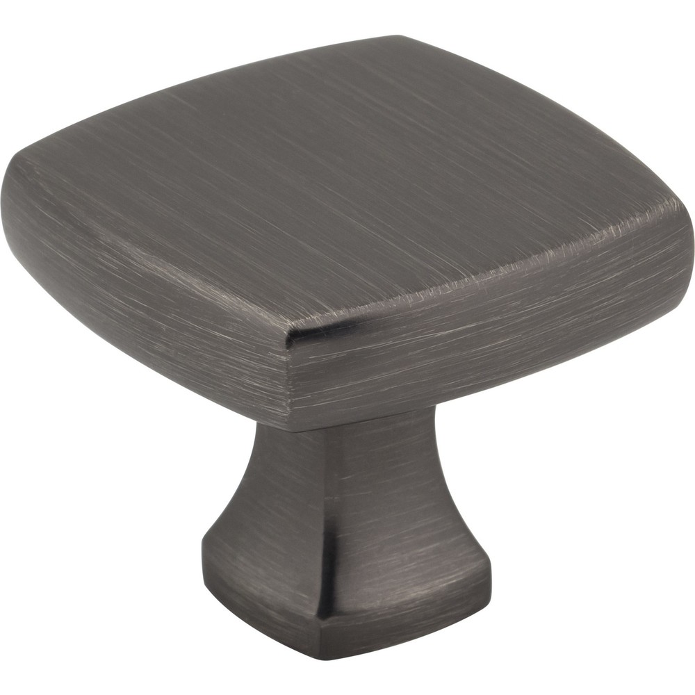 Jeffrey Alexander 663BNBDL Griffin 1-3/8" Length Square Knob Brushed Pewter
