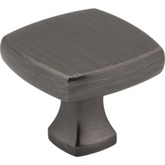 Jeffrey Alexander 663BNBDL Griffin 1-3/8″ Length Square Knob Brushed Pewter