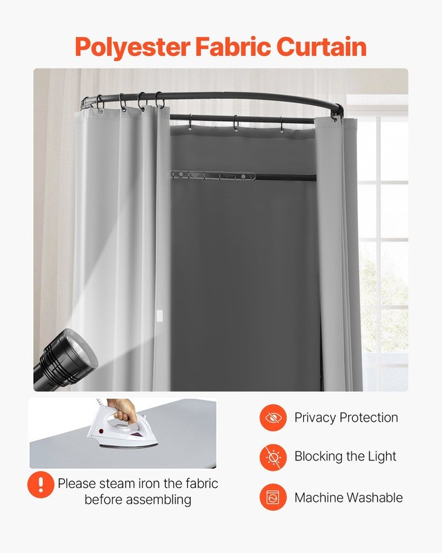 39x37x79in Foldable Chamber with Wrinkle Free Gray Panels gallery