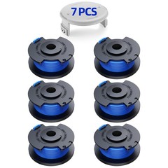 YWTESCH 7 Packs Weed Wacker String Replacement for Ryobi 6 Spools + 1 Cap