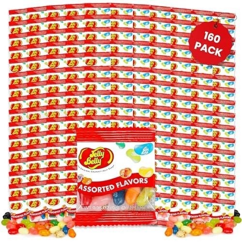 Jelly Belly Individual Packs | 160 PACK | Mini Bags of assorted Jelly Beans |... gallery