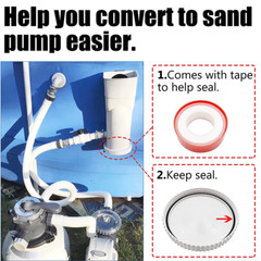 Conversion Kit for Your Skimmer Pump Wave SFX1000 and SFX1500 Sand Pump