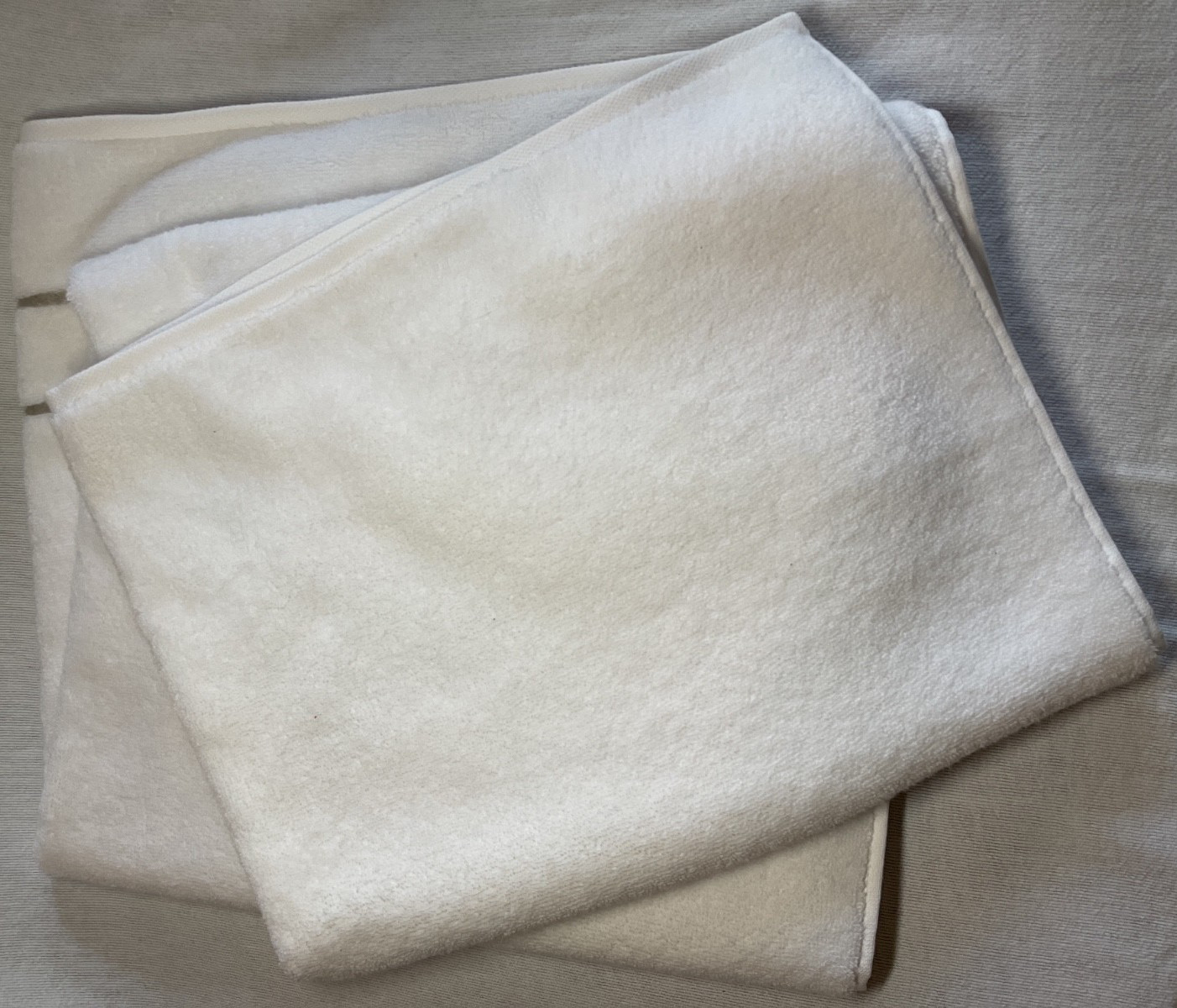 Felpinter White GRAY STRIPES Bath Towel 30x52 Portugal 100% COTTON NWT gallery