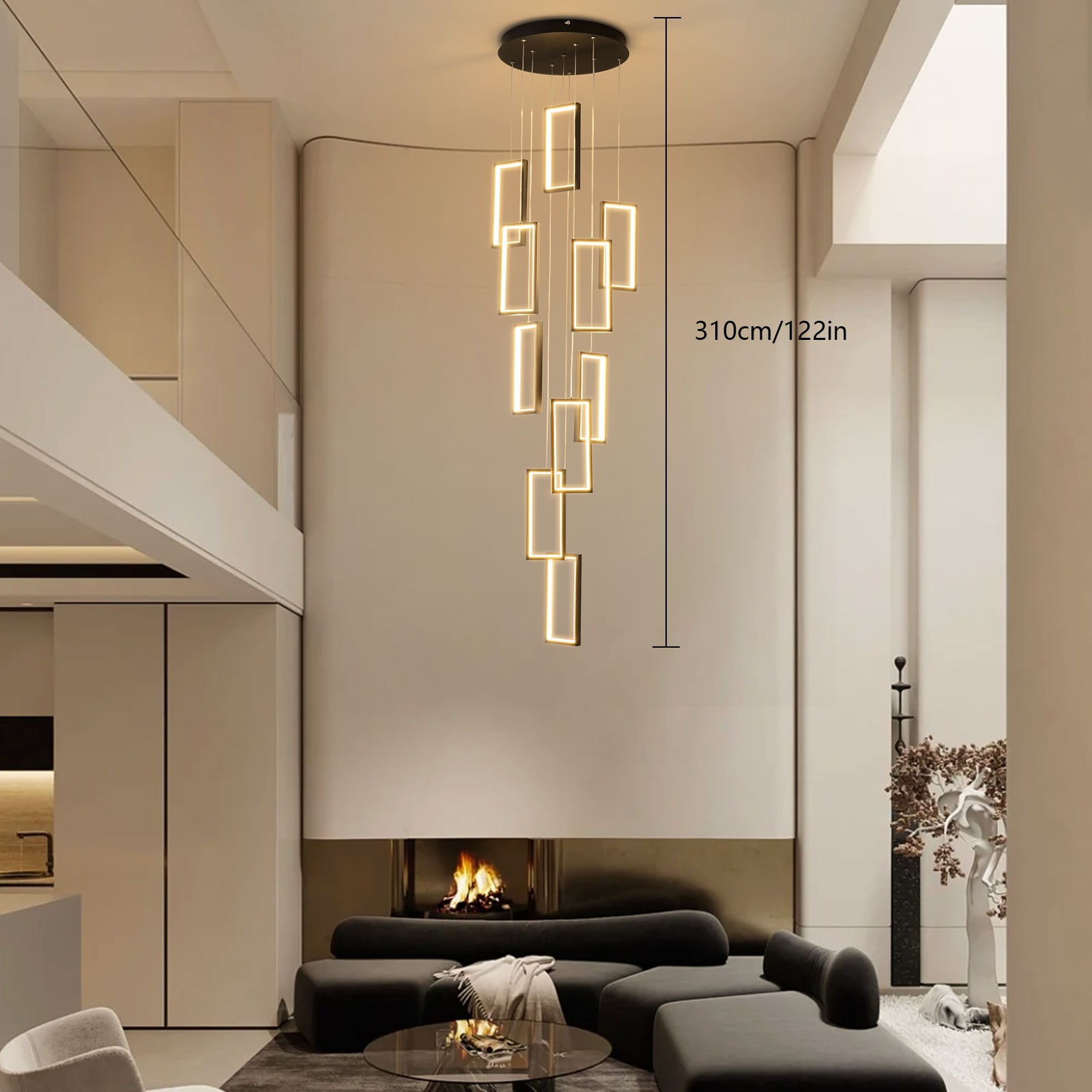 Modern Ceiling Lighting Living Room Chandelier Pendant Light w/ Remote Control gallery