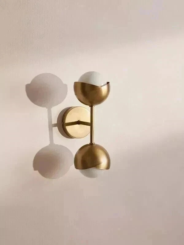 Handmade Double Light Globe Sputnik Brass Sconce Wall Lamp Beside Wall Lamp gallery