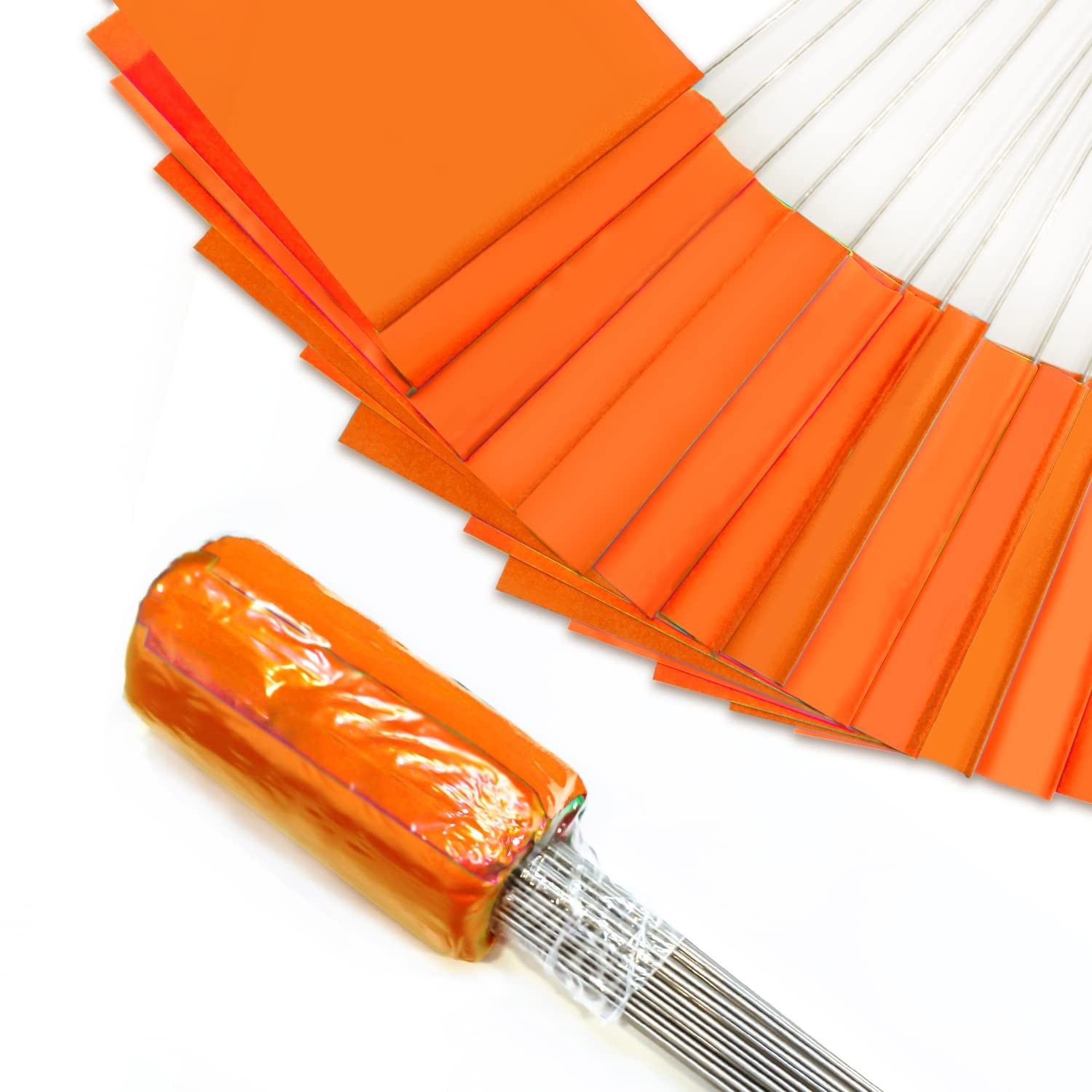 100Pack Marking Flags Orange Marker Flags - 15X4X5 Inch Lawn Flags Landscape gallery