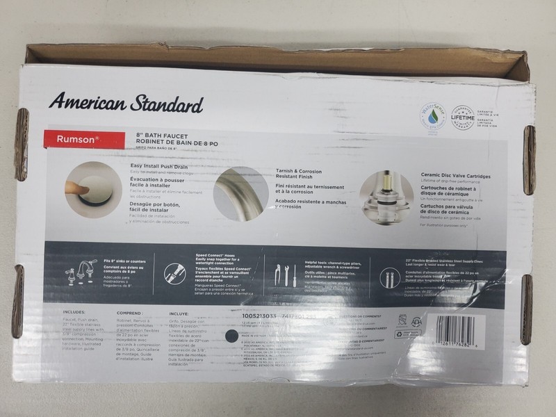 American Standard Rumson 8" 2-Handle Widespread Bathroom Faucet - Brushed Nickel gallery