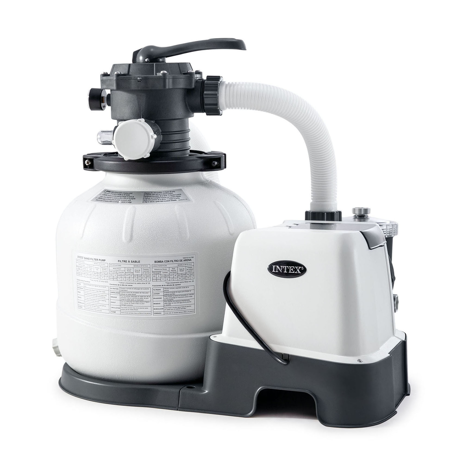 Intex 14 Inch Krystal Clear Pool Saltwater System Sand Filter Pump (For Parts) gallery