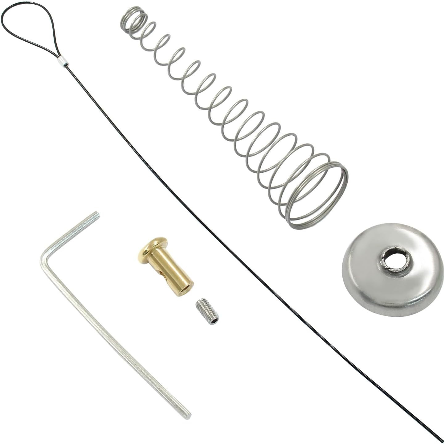 Gate Latch Cable Pull, Adjustable Gate Latch Spring Release Cable, Black Pull gallery