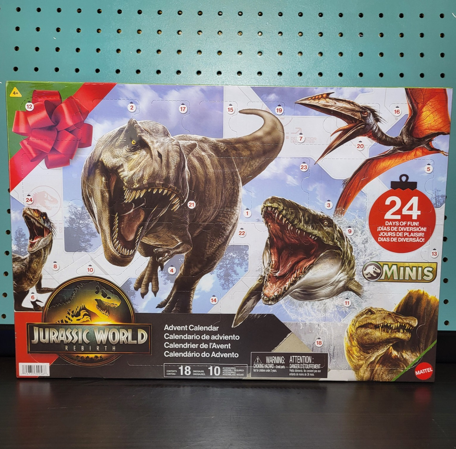 Mattel Jurassic World Rebirth Dinosaur Minis Advent Christmas Holiday Calendar gallery