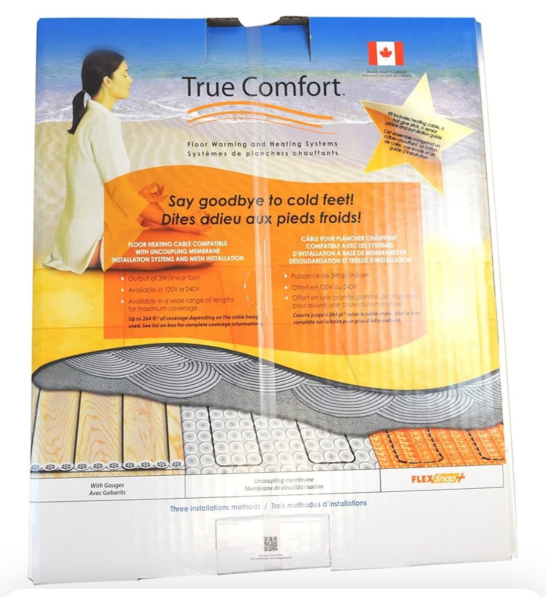 True Comfort 120V InFloor Heating Cable Wire Kit Covers Up To 33 sqft. PS1203098 gallery