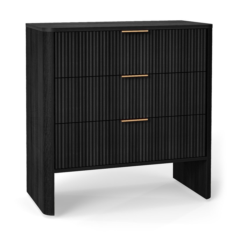 Modern Wavy Pattern Drawer Cabinet For Bedroom Storage CDYU gallery