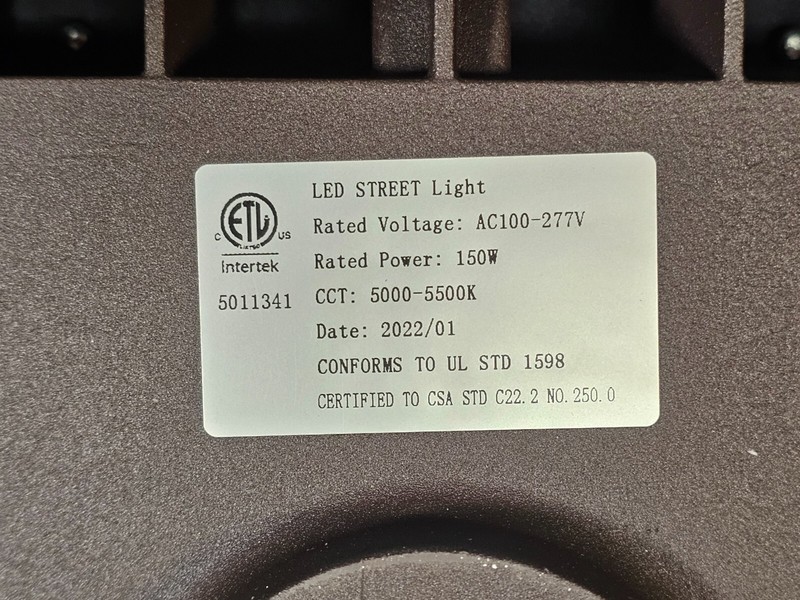 150W LED Shoebox Splitfitter Mount Street Light 5500K AC100-277V/50-60HZ gallery