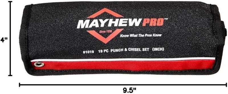 Mayhew Tools 61019 Punch and Chisel Set, 19-Piece, Black Oxide Finish gallery