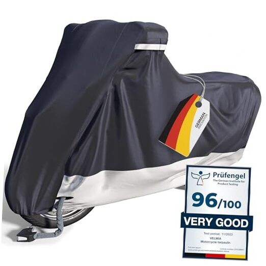 Motorcycle Cover Extremely Heat Resistant up to 550 F I [XL] 96 x 41 x 49 in gallery