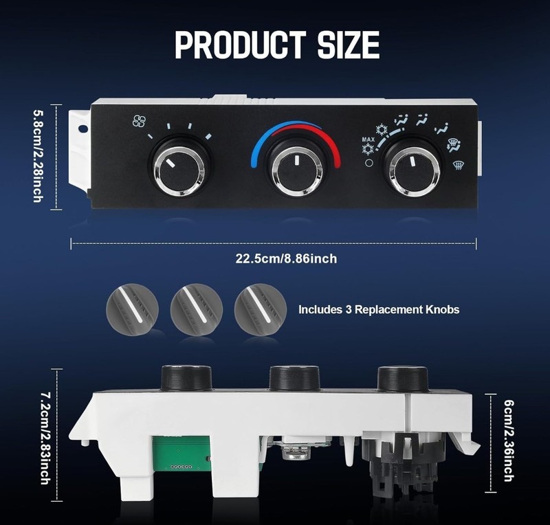 Front Climate Control Module Compatible with 1996-2020 Chevy Express 1500 2500 gallery